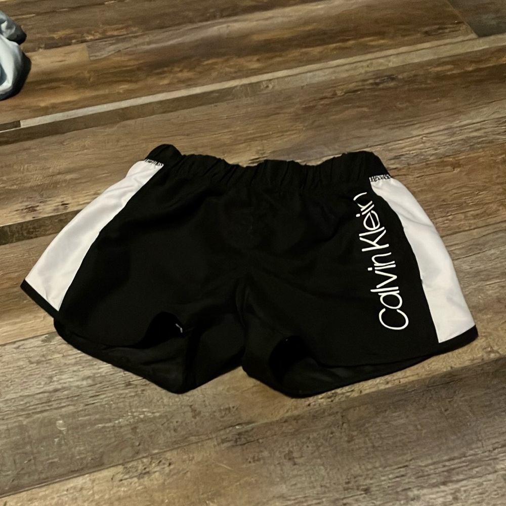 Calvin Klein Black and White Athletic Shorts